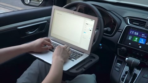 Steering Wheel Tray, Car Table Tray, Steering Wheel Desk for Laptop and Vehicle Seat Mount Notebook Laptop Eating Desk,car Trays for Eating Black