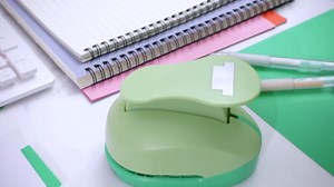 Sayglossy Tab Punch for Paper Crafts File Tab Punch for Making Cards Journal Scrapbooking Bible Folder Billing Sketchbook Planners Note School Label Projects Supplies(Stylish)