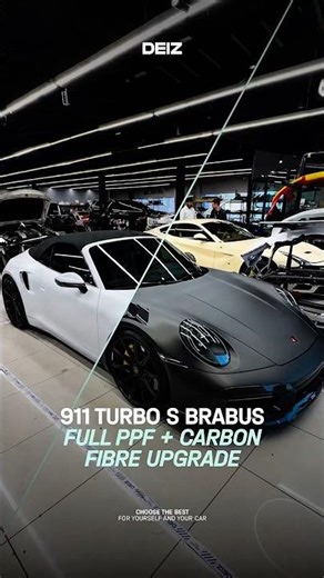 Porsche 911 Turbo S BRABUS came in for a full in-house transformation.