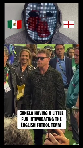 @canelo having a little fun at the Mexico vs England futbol game 💀 #canelo #eltri #mexico #england #boxeo