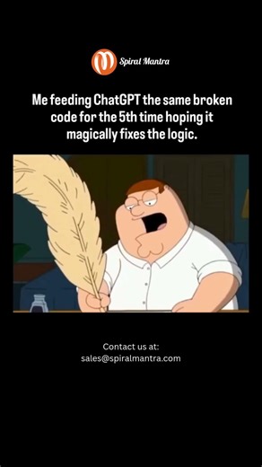 Me feeding ChatGPT the same broken code again 😭 | codingmemes | chatgpt | programmerlife | aihumor