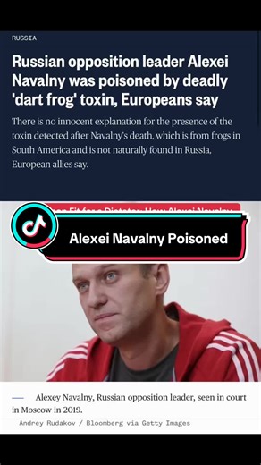 European investigators say Alexei Navalny wasn’t just imprisoned — he was poisoned with a rare toxin derived from a South American dart frog. 🐸☠️ A substance that doesn’t exist in Russia. A death inside a high-security Arctic prison. And accusations now pointing directly at the Kremlin and Vladimir Putin. This isn’t a conspiracy theory — it’s a chemical weapons allegation with global consequences. Follow for verified geopolitical and cyber-intelligence breakdowns.