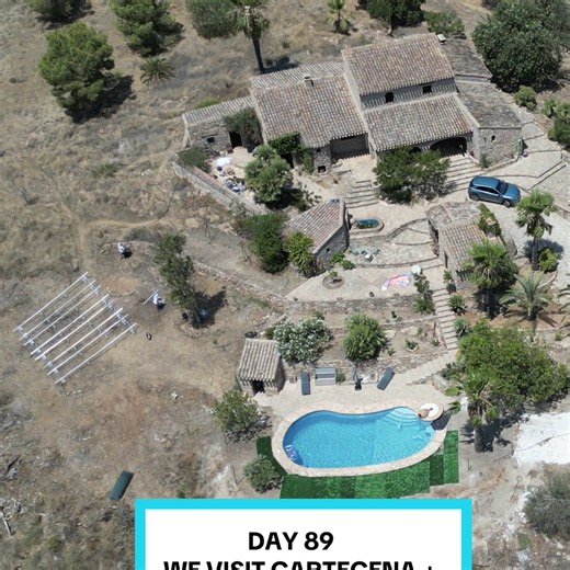 Day 89 - our solar installation begins! The wildfires are a worry - only 39 miles south of us! We visit Cartegena for a brief visit - much more to see so a return visit a must !! #spain #cartegena #solar #expat