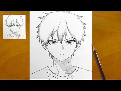 Simple Anime Boy Drawing || How to Draw Anime Step by Step || Beginner's Guide