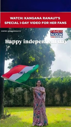 Kangana Ranaut's Special Independence Day Video For Her Fans | 80th Independence Day #shorts