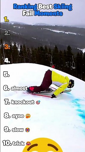 Ranking Best Skiing Fail Moments