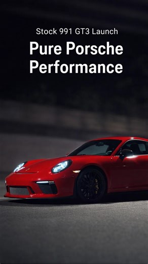 Stock 991 GT3 launch – pure Porsche performance