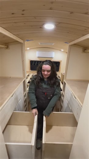 Jess & Jake on Instagram: "Hardest project yet is now complete! - - - #tinyhomeonwheels #vanlife #vanlifebuild #carpentry #Skoolie #skoolienation #skooliebuild #schoolbusconversion #vanconversion #vanbuild #camper #campervan #camperconversion #tinyhouse #tinyhouseonwheels #tinyhome #hippielife #diyprojects #diy #diyproject #rv #rvlife #jessandjake #theskoolieproject"