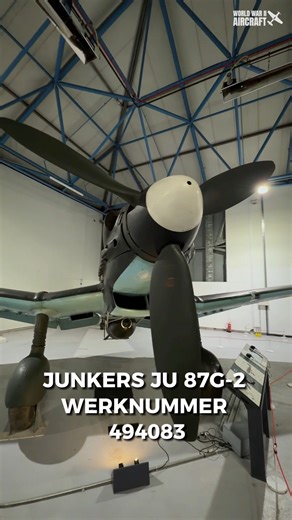 20K views · 1K reactions | Junkers Ju 87G-2, Werknummer (Wk. Nr.) 494083, is a famous surviving Stuka, initially a Ju 87 D-5 variant built around 1943-44, then modified to the G-2 anti-tank standard with powerful 37mm cannons under its wings. #ww2 #aviation #aircraft #military #pilot | World War II Aircraft | Facebook