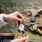 Heavy Duty Retractable Carabiner Key Chain Badge Holder Steel Cord Keychain Xmas  | eBay UK