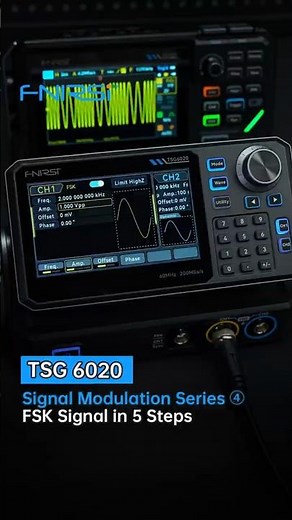 FNIRSI TSG6020 Function Signal Generator | FSK Signal Generation: Done in 5 Simple Steps