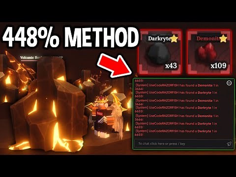 NEW METHOD To FARM DARKRYTE and DEMONITE 448% FASTER in The Forge Roblox