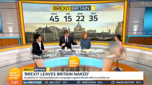 Richard Madeley reads naked Remainers breasts on Good Morning Britain