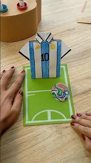 DIY Messi Jersey Origami | The Coolest FIFA World Cup Craft | Easy Paper Craft Idea