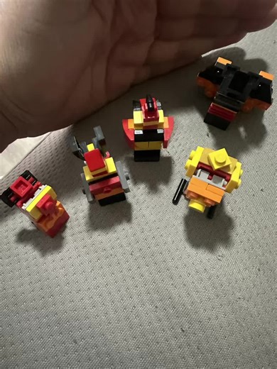 #CapCut Lego Mini Combiners Predaking (Razorclaw, Divebomb, Tantrum, Headstrong, Rampage)
