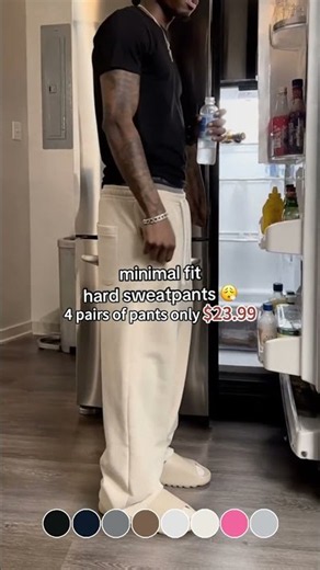 Men's Ultra-Soft Wide-Leg Sweatpants - Loose Straight Drawstring Athletic Pants #sweatpants 1