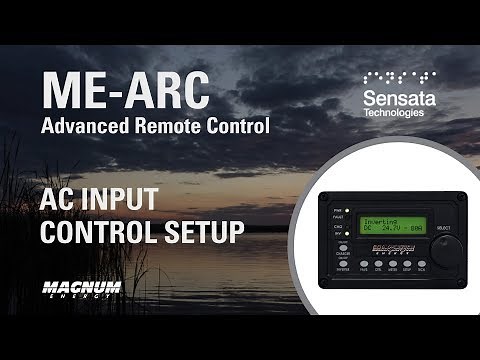 AC Input Control Setup with the ME-ARC Remote