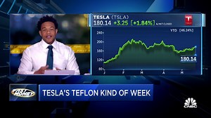 3.2K views · 77 reactions | $TSLA continues to charge higher, making it our chart of the week! Here's how @Bonawyn, Julie Biel of @KARInvest, @karenfinerman and @timseymour are playing the stock, and what other stocks they're eyeing for a final trade. $BSY $GLD $BA $FL | CNBC Fast Money | Facebook