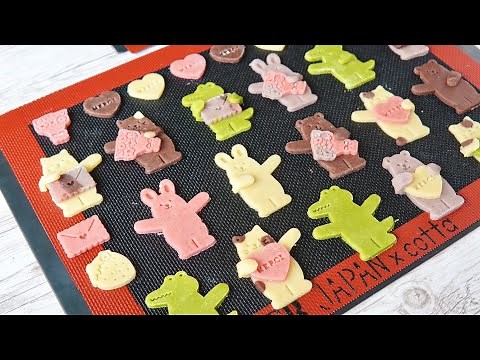 【1度で5種類の生地が作れる】基本のサクサク型抜きクッキーの作り方🌷細かい型でも抜きやすいよ！✨ 5 types of cut-out cookies