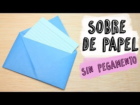 Cómo hacer un Sobre de Papel sin pegamento | Técnicas Origami