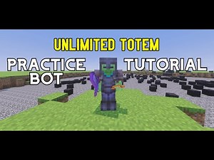 How To Make a Unlimited Totem PRACTICE BOT in MCPE/BEDROCK [MINECRAFT]