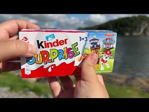 Opening kinder chocolate eggs surprise 3 packs