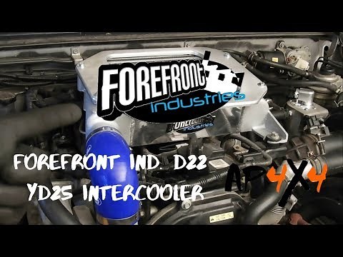 YD25 Intercooler Installation // D22 Navara