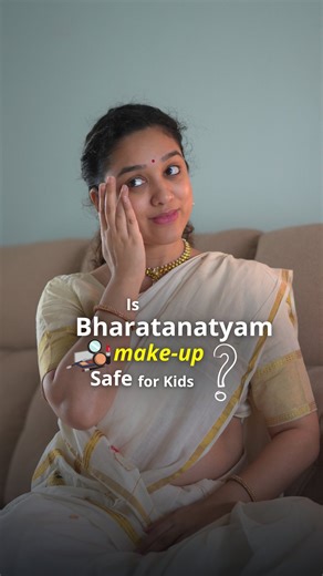 Gayatri Gatividya Gurukul || Dance school 🦚✨ on Instagram: "✨ Is Bharatanatyam makeup safe for kids? ✨ As dancers, we often forget that stage makeup can affect young, sensitive skin. In this reel, I share safe, non-toxic, and natural makeup alternatives every parent and dancer should know. 💄🌿 ✅ Kid-friendly Bharatanatyam makeup tips ✅ Best toxic-free brands ✅ How to keep skin healthy after stage shows Because dance should empower, not harm. 💃🌸 Let’s protec