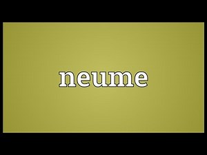 Neume Meaning