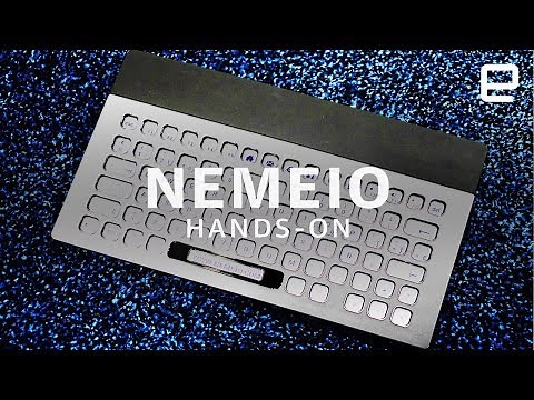 Nemeio Hands-On: A completely customizable e-ink keyboard at CES 2019