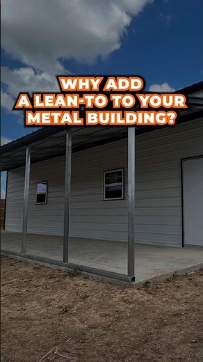 See why more Texans are adding lean-to’s to their metal buildings!