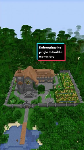 Building a Monastery in Minecraft: Deforesting the Jungle Tutorial