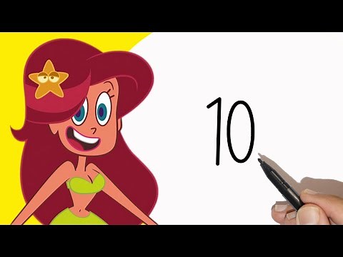 Zig & Sharko How to draw Marina easy for beginners - Akash Tahir