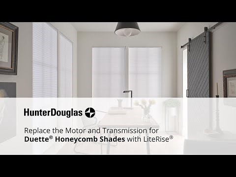 Replace the Motor and Transmission for Duette HoneyComb Shades With LiteRise