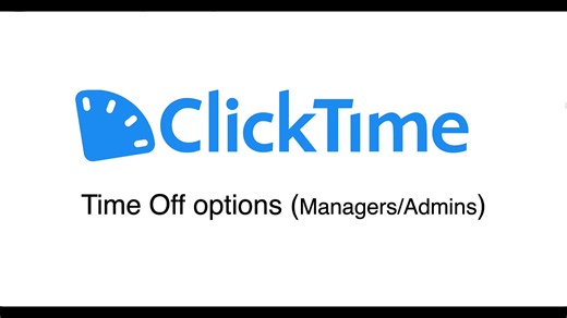 Time Off Options for Managers