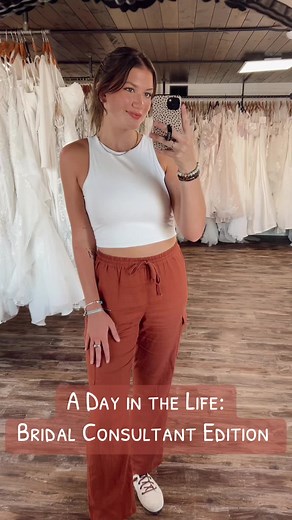 Join our consultant Sydnee for a day in the life at Wild Rose Bridal! 🌹🤍✨ #wildrosebridal #dayinmylife #weddingtiktok #fypage #weddinginspiration #bridalshop #bridetobe
