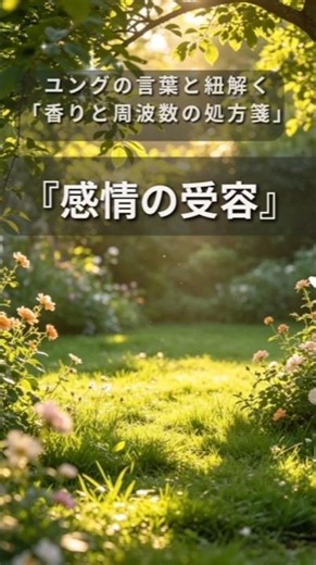 【感情の受容】ネガティブな自分を許したい朝に｜ユングの言葉と紐解く香りと周波数の処方箋#アロマ #ユング心理学 #417Hz
