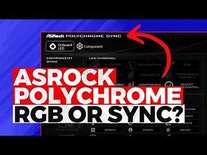 ASRock Polychrome RGB & Sync App Guide