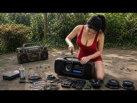 Genius Girl Repaired an Old Broken Speaker… Then Something Incredible Happened