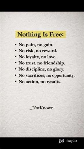 Nothing Is Free | Hard Truths About Life Nobody Tells You