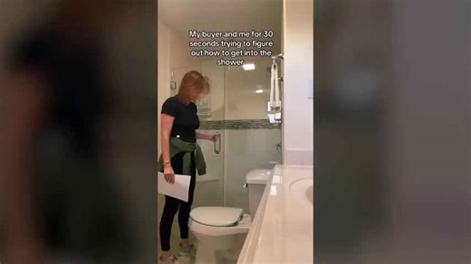Realtor Stumped By Shower Door That Won’t Open