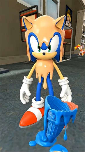 ALL ICE CREAM FOOD CHALLANGE WITH SONIC SPONGEBOB AND AMY #shorts