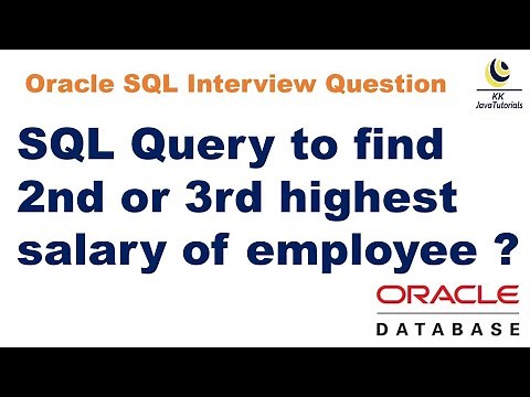 SQL Query to find 2nd or 3rd highest salary of employee || SQL Query Interview Question