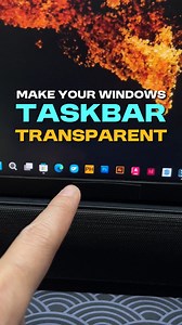 Turn Your Windows Taskbar Transparent😱 #pctips #pctricks #transclusent #wallpaper #techtips #technology #TechReels | RTC Tutorials