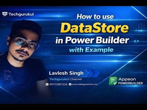 How to use Datastore in power builder with example.