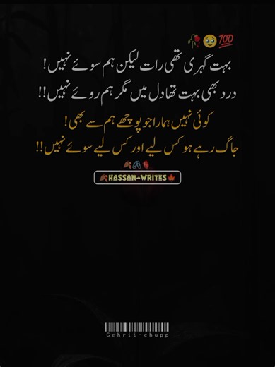 Urdu Ghazal: Gehri Chupp — Sad Shayari Collection