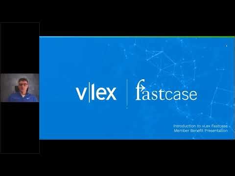 Introduction to vLex Fastcase General Bar Webinar