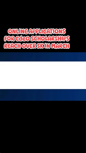 1K views · 11 reactions | ONLINE APPLICATIONS FOR CdeO SCHOLARSHIPS REACH OVER 5K IN MARCH./Text and edited CIO clips by Stephen Capillas | Cagayan de Oro City Information Office | Facebook