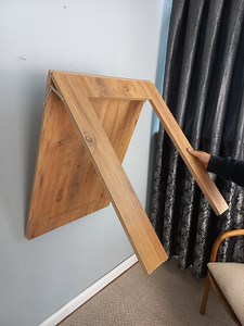Wall Mounted Folding Table, Framed Folding Table, Foldable Kitchen Table, Space Saving Dining Table, Murphy Desk, Customizable Table, Pine - Etsy