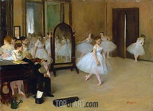 The Dancing Class | Edgar Degas | Painting Reproduction